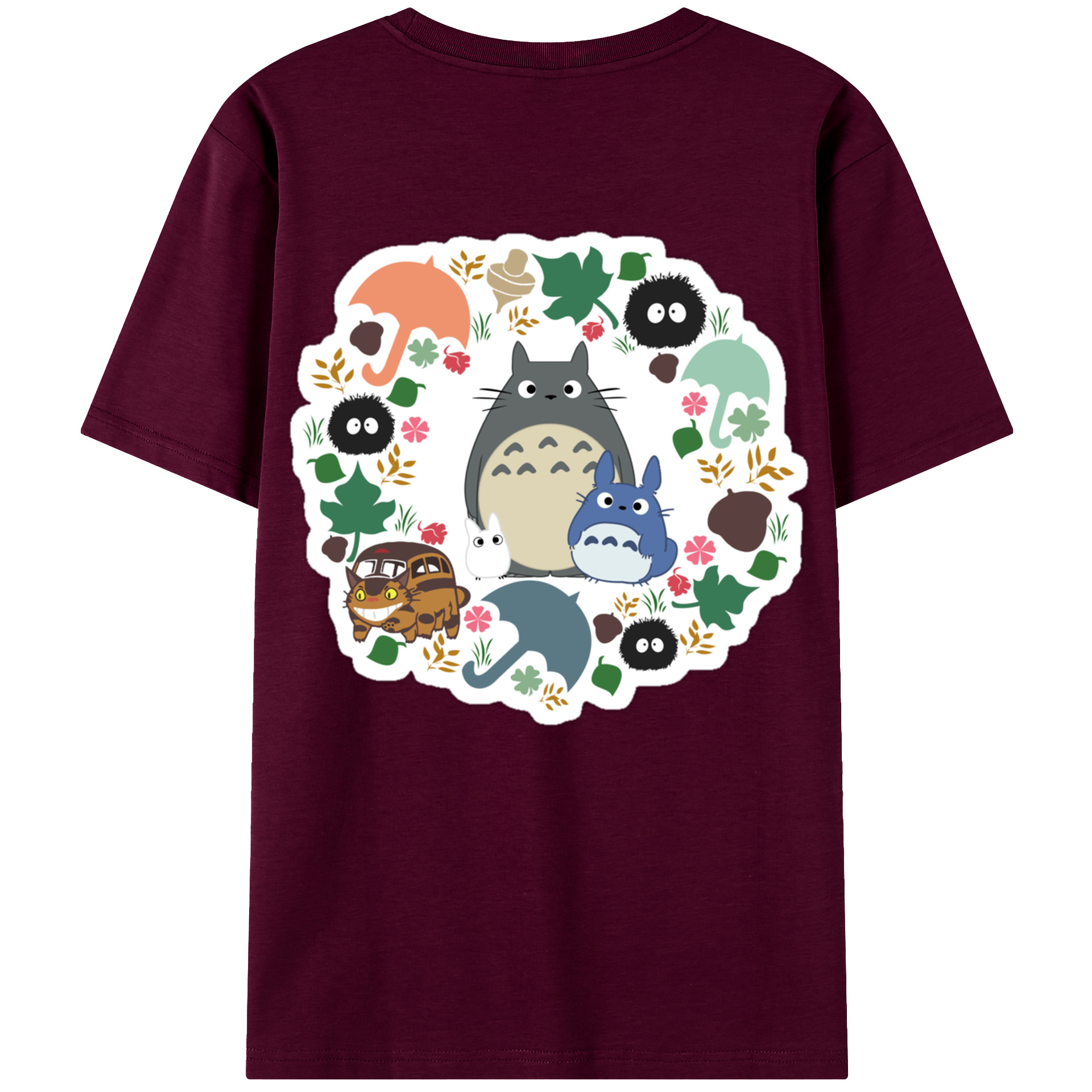 （画像用） となりのトトロ 草壁メイ 草壁サツキ My Neighbor Totoro Satsuki Kusakabe Mei Kusakabe レディース半袖Tシャツ(バックプリント)